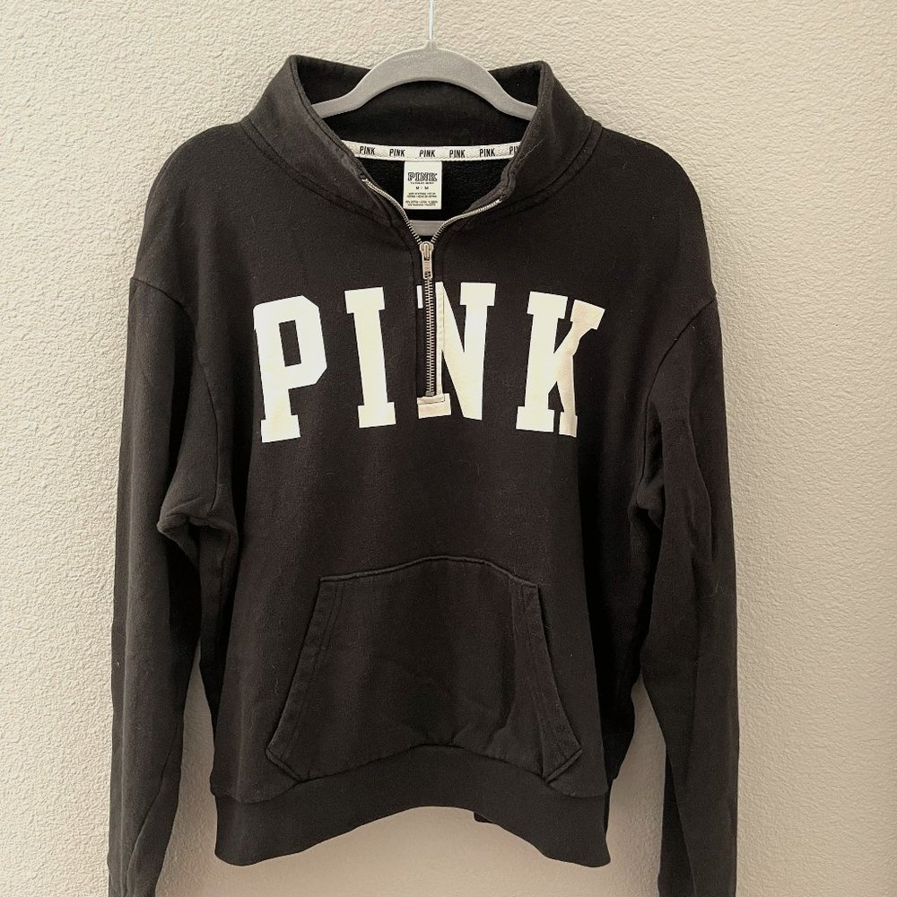 PINK Victoria's Secret - Grey 3/4 Zip